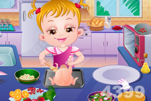 可爱宝贝家庭晚餐聚会