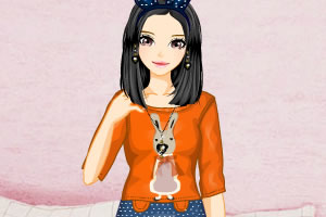 可爱小兔印花装