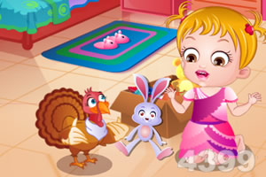 可爱宝贝家庭晚餐聚会