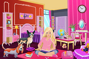 芭比布置舒适房间