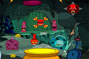 逃出万圣节面具山洞