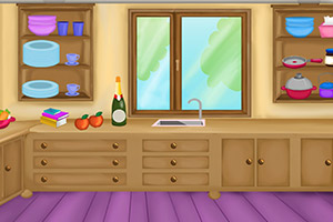 淘气女孩打扫房间