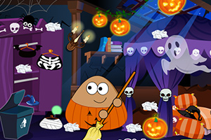 土豆君万圣节打扫房间