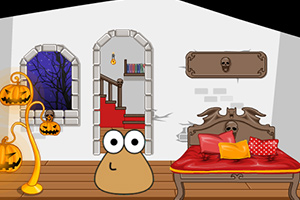 土豆君布置万圣节房间