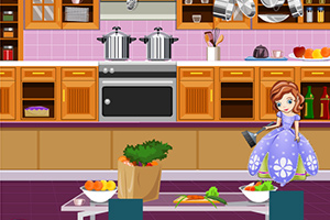 索菲亚整理厨房