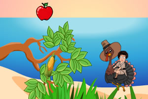 山姆骑火鸡向上飞