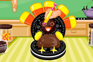 感恩节的火鸡饼干