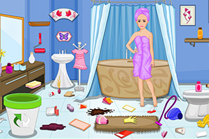 清理格兰德的浴室