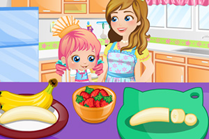 爱丽丝宝贝做蛋糕