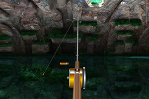 洞穴湖泊钓鱼