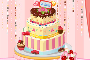 甜蜜的婚礼蛋糕