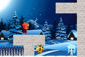 冰火双星圣诞闯关