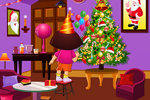 清扫朵拉的圣诞节房间