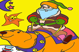 圣诞节日填颜色