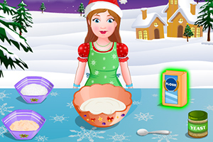 圣诞节制作椒盐脆饼