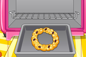 圣诞节花环面包