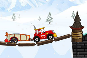 圣诞拖拉机送礼