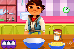 跑酷小子做煎饼