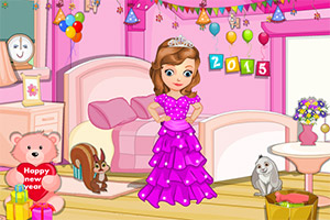 索菲亚新年布置房间