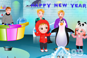 可爱宝贝新年聚会