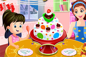 美味的糖果蛋糕