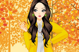 红叶公园的女生