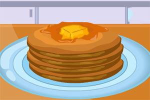 美味的香蕉煎饼