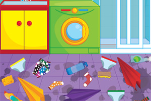 准妈妈清理洗手间