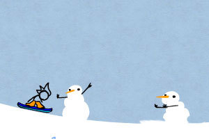 火柴人酷炫滑雪无敌版