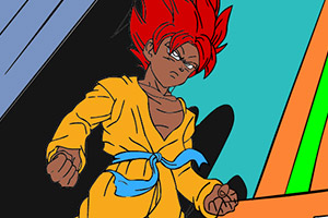 超级英雄填颜色