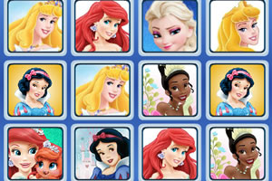 迪士尼公主记忆牌