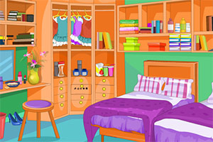 逃出彩色漂亮的房子