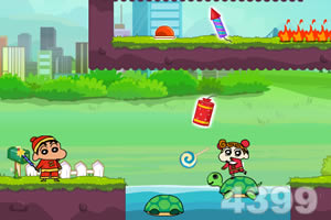 蜡笔小新兄妹过新年