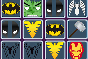 超级英雄标志翻牌