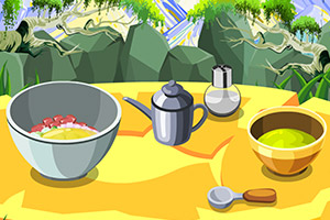 新鲜的鱼肉沙拉