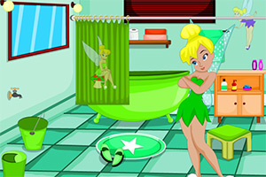 小精灵布置浴室