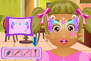 小雏菊的脸部彩绘