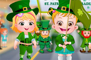可爱宝贝圣帕特里克节