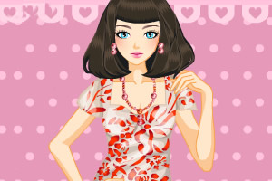 优雅的红色和白色