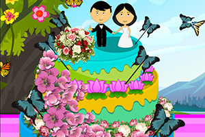 春季婚礼大蛋糕