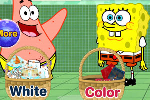 海绵宝宝去洗衣服