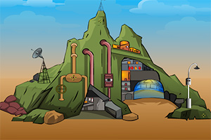 逃出外星人山洞基地