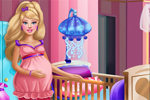芭比布置婴儿房