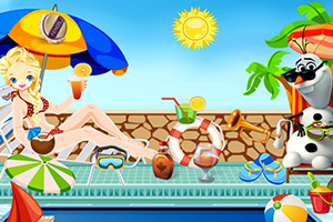 美丽公主的泳池派对