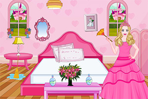 芭比公主打扫房间