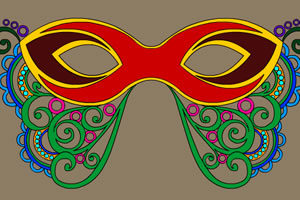 彩图之舞会面具