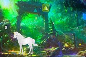 独角兽逃出森林