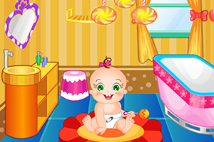 罗斯宝贝布置浴室