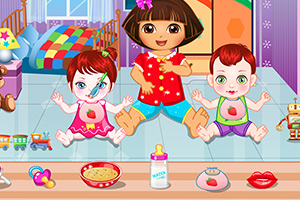 朵拉照顾小宝贝