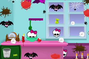 弗兰基清理厨房